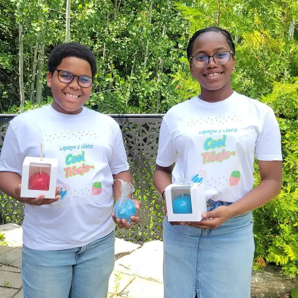 Lauryn & Levi with their Cool Treats